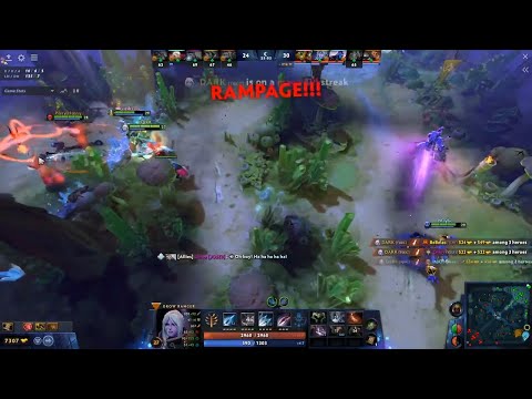 Dota 2 : Drow Ranger ( ARCANA ) RAMPAGE !!!