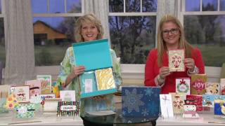 Hallmark 24ct Handcrafted Holiday or All Occasion Boxed Card Set on QVC