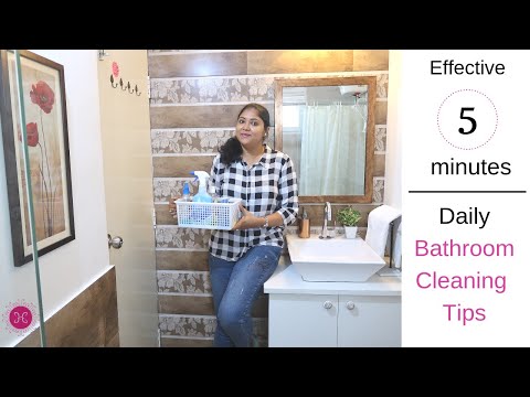 How To Clean Bathroom FAST / Daily Bathroom Cleaning Routine