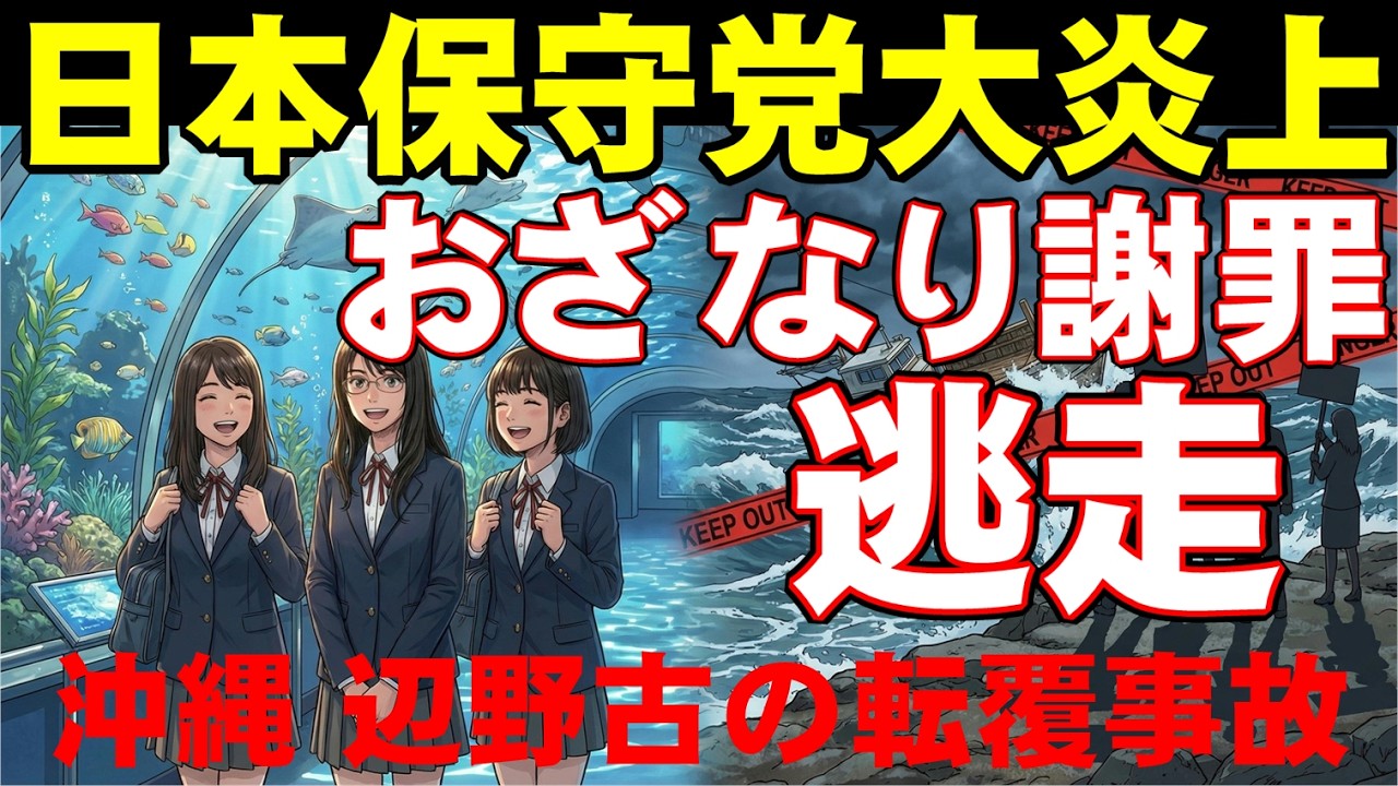 「珊瑚礁を見たかっただけなのに…」辺野古転覆事故、遺族の悲痛な訴えと露呈した学校の“偏向教育”、そして日本保守党の百田尚樹&有本の失言