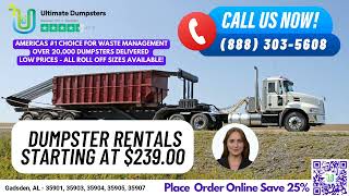 Same Day Dumpster Rental Gadsden, AL - Cheapest Rentals
