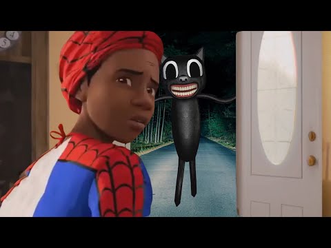 Spider-Man Meets Cartoon Cat  | Unnerving Images | Trevor Henderson