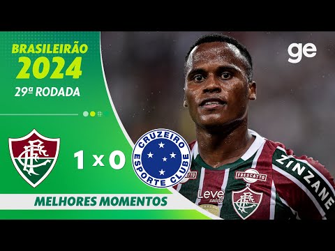 Gols e lances de Fluminense x Cruzeiro