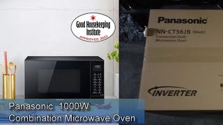 Panasonic 1000W Kombi-Mikrowelle Konvektionsofen Grill Auspacken Einrichtung Demonstration