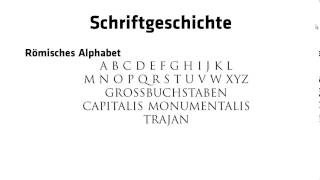 Typografie-Schriften - Geschichte