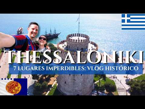 THESSALONIKI 🇬🇷 4K The 7 most visited places + their HISTORY
