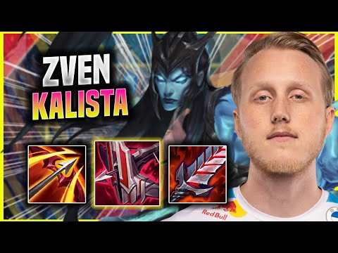ZVEN DESTROYING WITH KALISTA!   C9 Zven Plays Kalista ADC vs Lucian! Patch 11 22