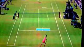 Virtua Tennis 2009 Wii gameplay A.Ivanovic vs. V.Williams