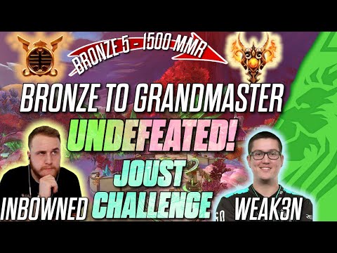 SEASON 11 - BRONZE TO GRANDMASTER UNDEFEATED JOUST CHALLENGE FT. WEAK3N & INBOWNED!