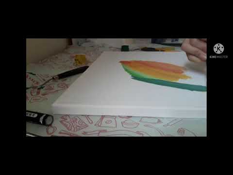 how to draw a flower painting /colorful flower /Demonstration /acrylic painting 🌸🌸