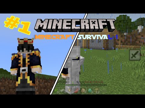 Insane Minecraft Survival Episode 1: Village & OP Armor!