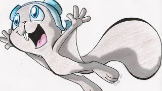 Crazy Flying Squirrel Caught On Camera??!!