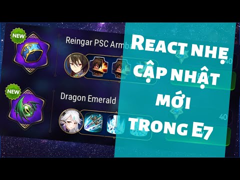 REACT nhẹ cập nhật 29/10 của Epic Seven
