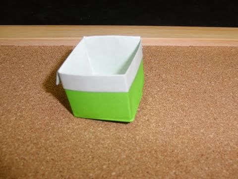 Daily Origami:  077 - Box with Color Band