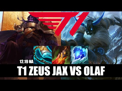 T1 Zeus Jax vs Olaf Top