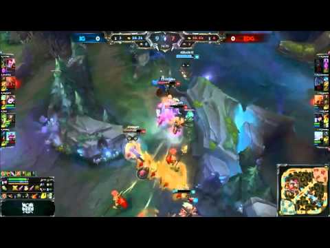 IG Rookie Lulu VS EDG Pawn Azir Game 1 Highlights   2015 LPL Summer W8D2