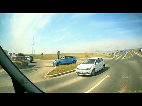 Accident E81 - intersecția Cugir