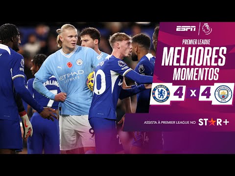 HAALAND FAZ DOIS, E CHELSEA E MANCHESTER CITY EMPATAM EM JOGO INSANO NA PREMIER LEAGUE