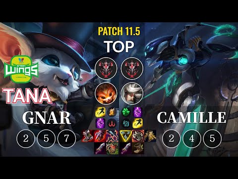 JAG TaNa Gnar vs Camille Top - KR Patch 11.5