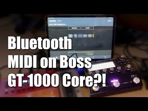 Boss GT-1000 Core / RC500 with bluetooth and midi control via iPad