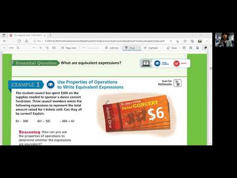 EnVision Grade 7 Accelerated Pre-Algebra 5-2: Generate Equivalent Expressions