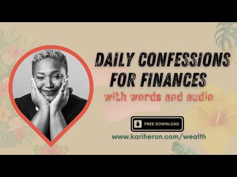Daily Confessions for Finances by Charles Capps  with Kari Heron #faith