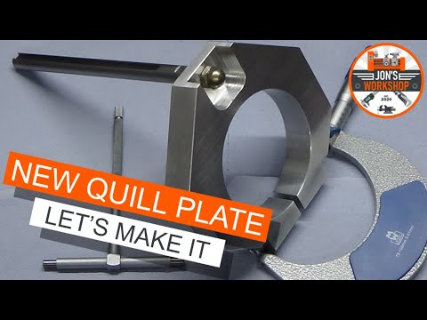 Cormak ZX-7045 Mill Head Upgrade Part 5 - New Quill Plate