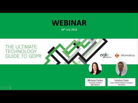 The Ultimate Technology Guide to GDPR Webinar