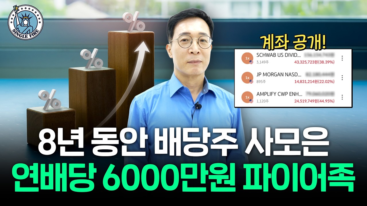  "4억원으로 파이어 가능!" 월 500만원 배당 받는 50대의 파이어 전략[싱글파이어]