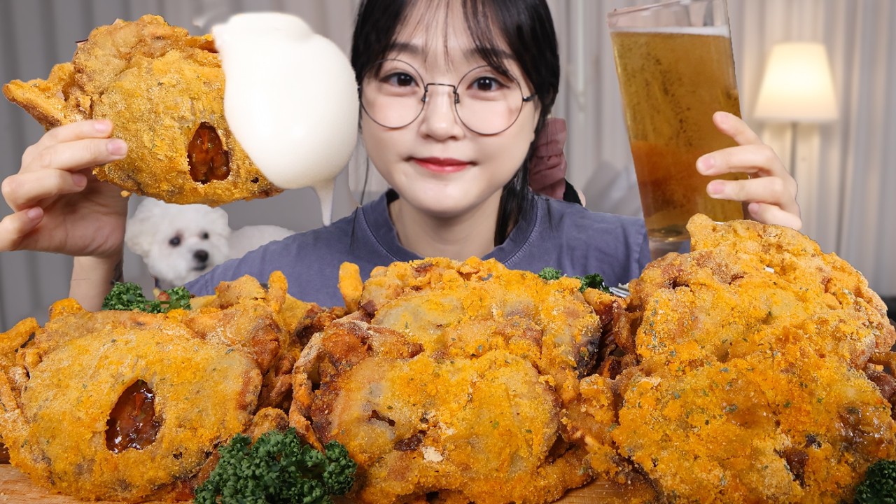 바삭하게 튀긴 소프트쉘크랩에 뿌링클 시즈닝 듬뿍! 뿌링소프트쉘크랩 먹방🦀Crispy Fried Soft Shell Crab Mukban