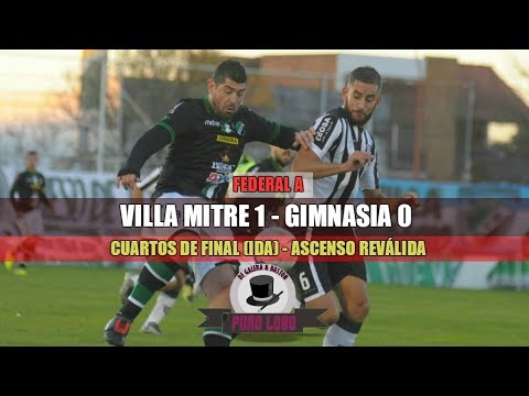 www.PuroLobo.com:  Villa Mitre (BB) 1-  Gimnasia (MZA) 0 - Reválida/4tos (ida)  - Federal A 2016/17
