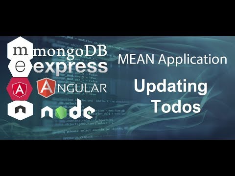 Mean Stack Tutorial 8 Updating Todos