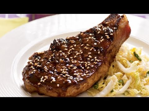 Light Korean Barbecued Pork Chops Recipe