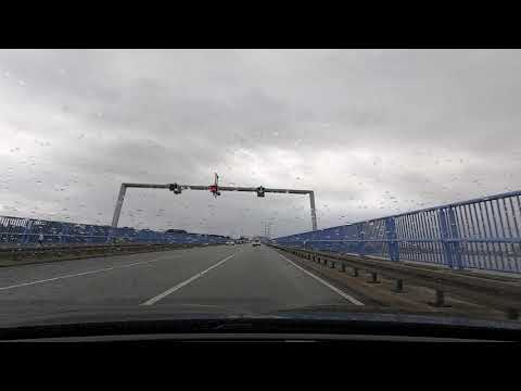 Bundesstraße B 96 - Altefähr - Rügenbrücke - Stralsund, Strelasund, Mecklenburg-Vorpommern, Germany