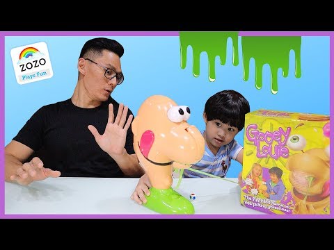 GOOEY LOUIE Board Game Challenge for Kids Easy Nose Picking Family Game