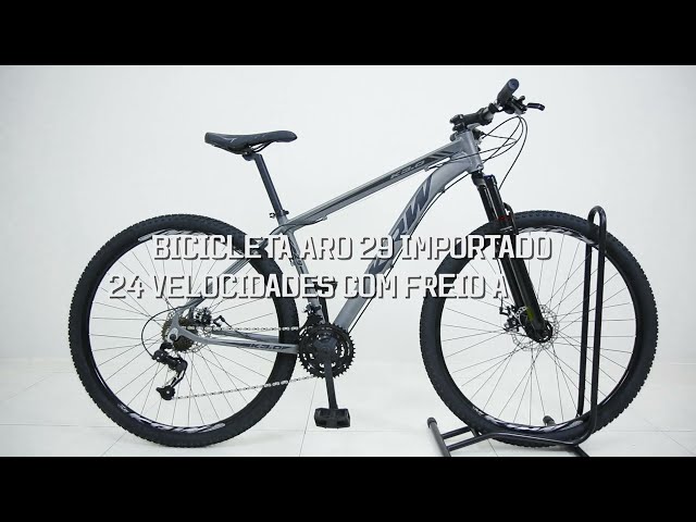 Bicicleta aro 29 KRW Alumínio 24 Vel Marchas Freio a Disco