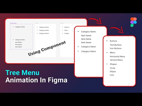 Interactive Tree Menu Animation in Figma | Figma Tutorial