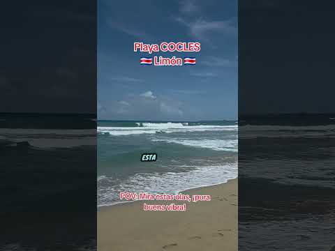 Playa COCLES en Limón Costa Rica #sisuturismo #playacocles #playa #mar #lugaresparavisitar