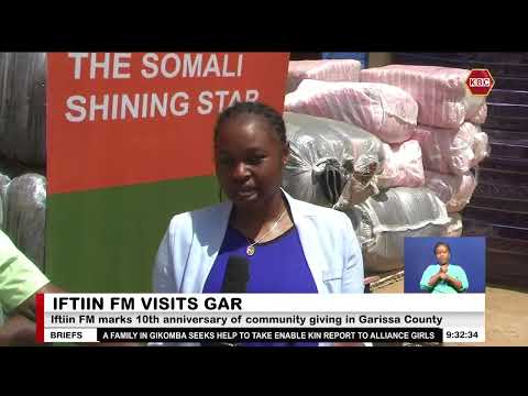 KBC's Iftiin FM donates assorted foodstuffs, other commodities to Najah Children’s Home in Garissa