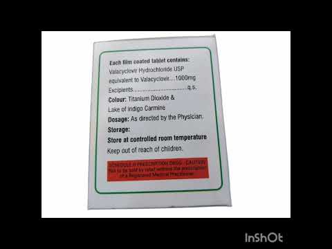 Valovera 500mg (valacyclovir ) tablets