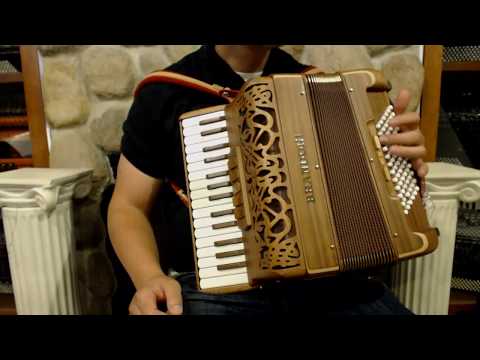 BRAN65WLI72MW - Mahogany Brandoni Liberty 65W Piano Accordion MMM 30 72 $5299