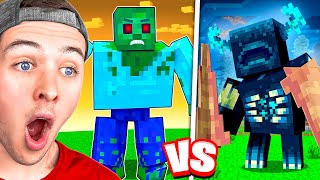 The WARDEN vs MUTANT ZOMBIE Minecraft Animation!