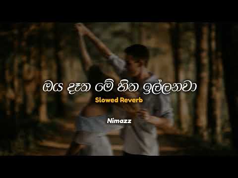 ඔය දෑත මේ හිත ඉල්ලනවා | Oya datha me hitha illanawa (Slowed + Reverb)