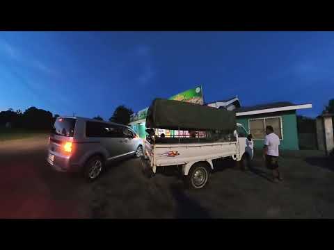 Evening stroll in beautiful Vaifou in Iva, Savaii, Samoa