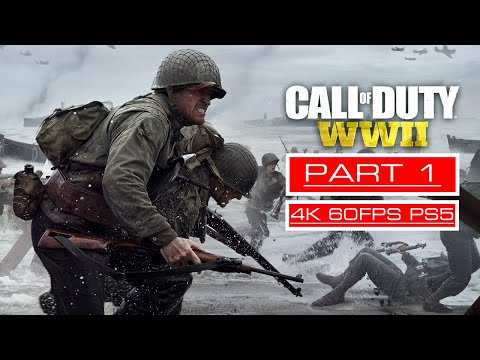 Call of Duty WWII PS5 Gameplay Walkthrough Part 1 [4K 60FPS] - No Commentary (FULL GAME)