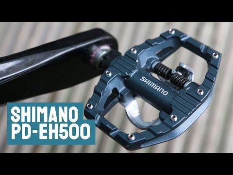 Pedalai Shimano PD-EH500 SPD + SM-SH56 video