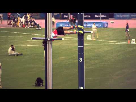 SEA Games in Slow Motion -  Pole Vault YANG Rachel Isabel Bingjie