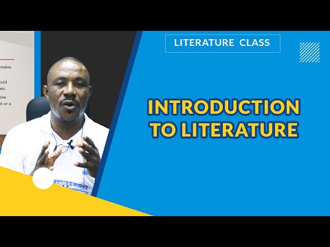 INTRODUCTION TO LITERATURE IN ENGLISH