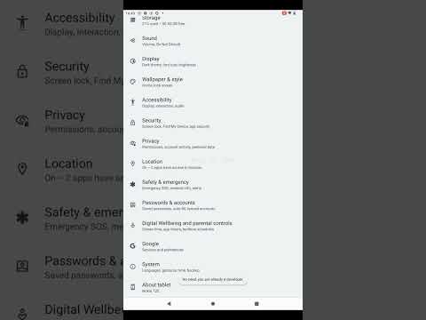 Turn off Dev Settings | Nokia TAB T20