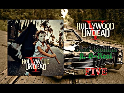 Hollywood Undead - Black Cadillac ft. B-Real - FIVE (V) (Lyric Video)